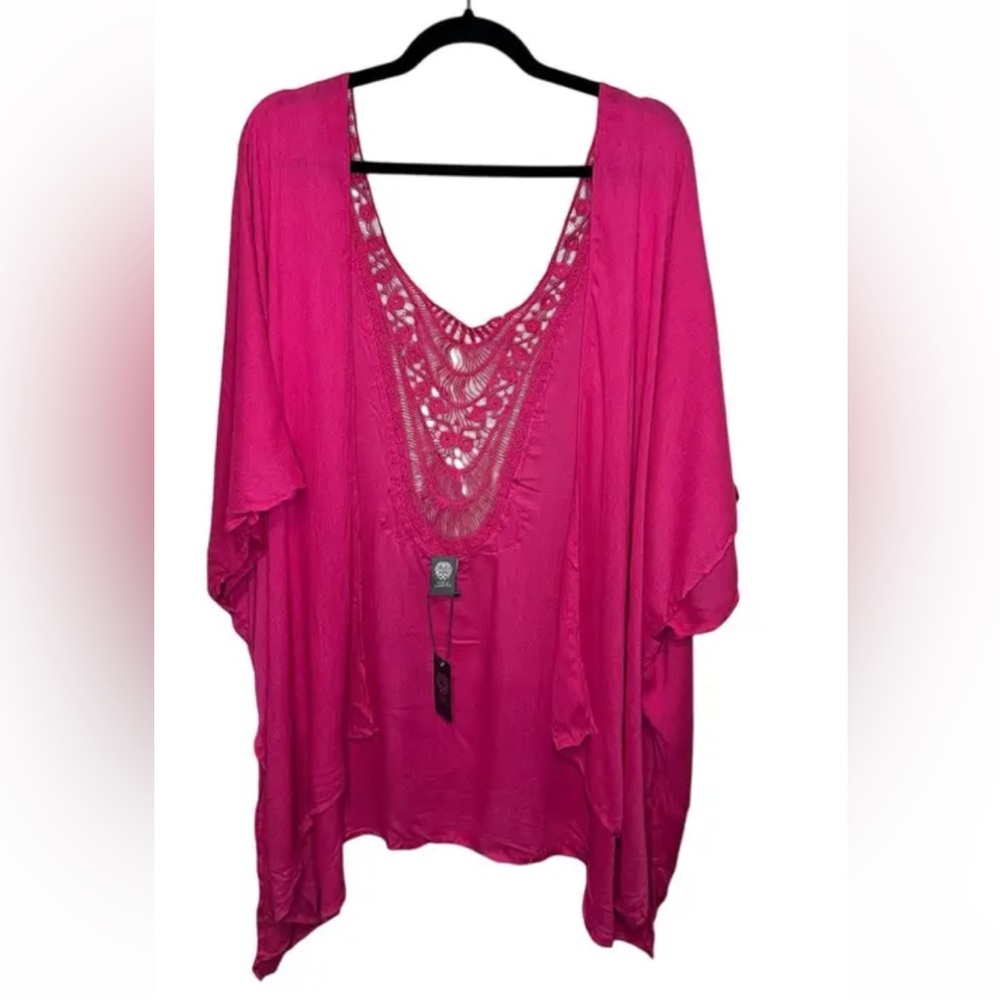 NWT! Vince Camuto Hot Pink Kimono